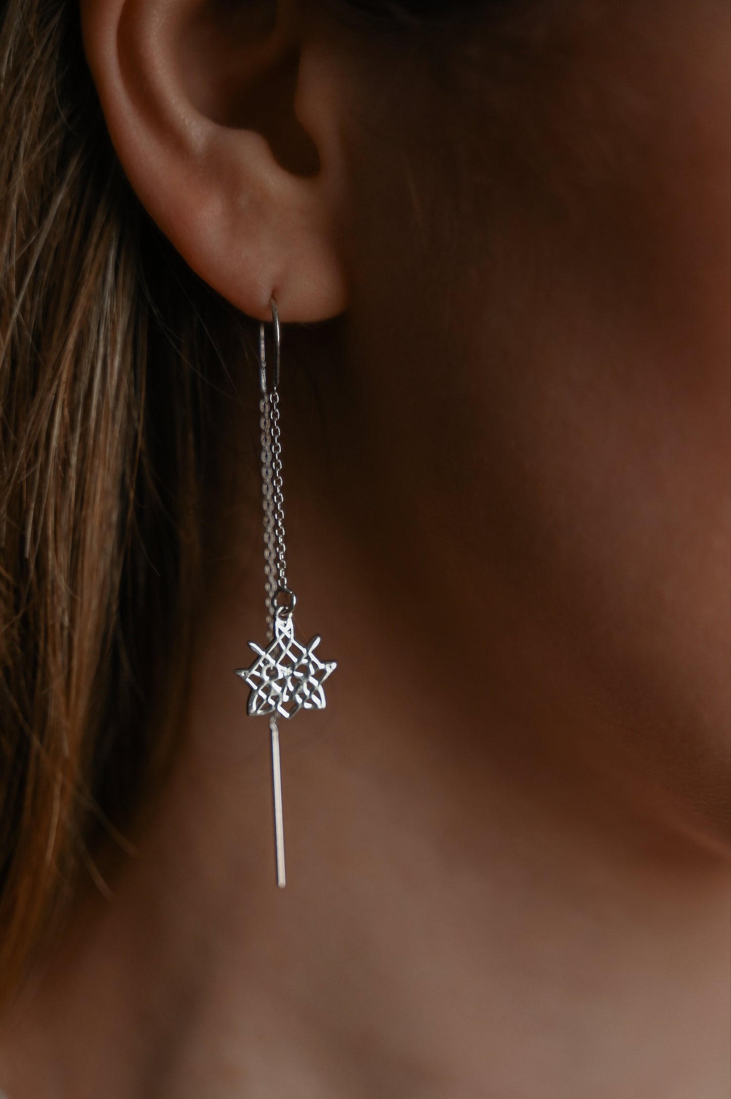 Boucle d'oreilles chainettes - NUDE